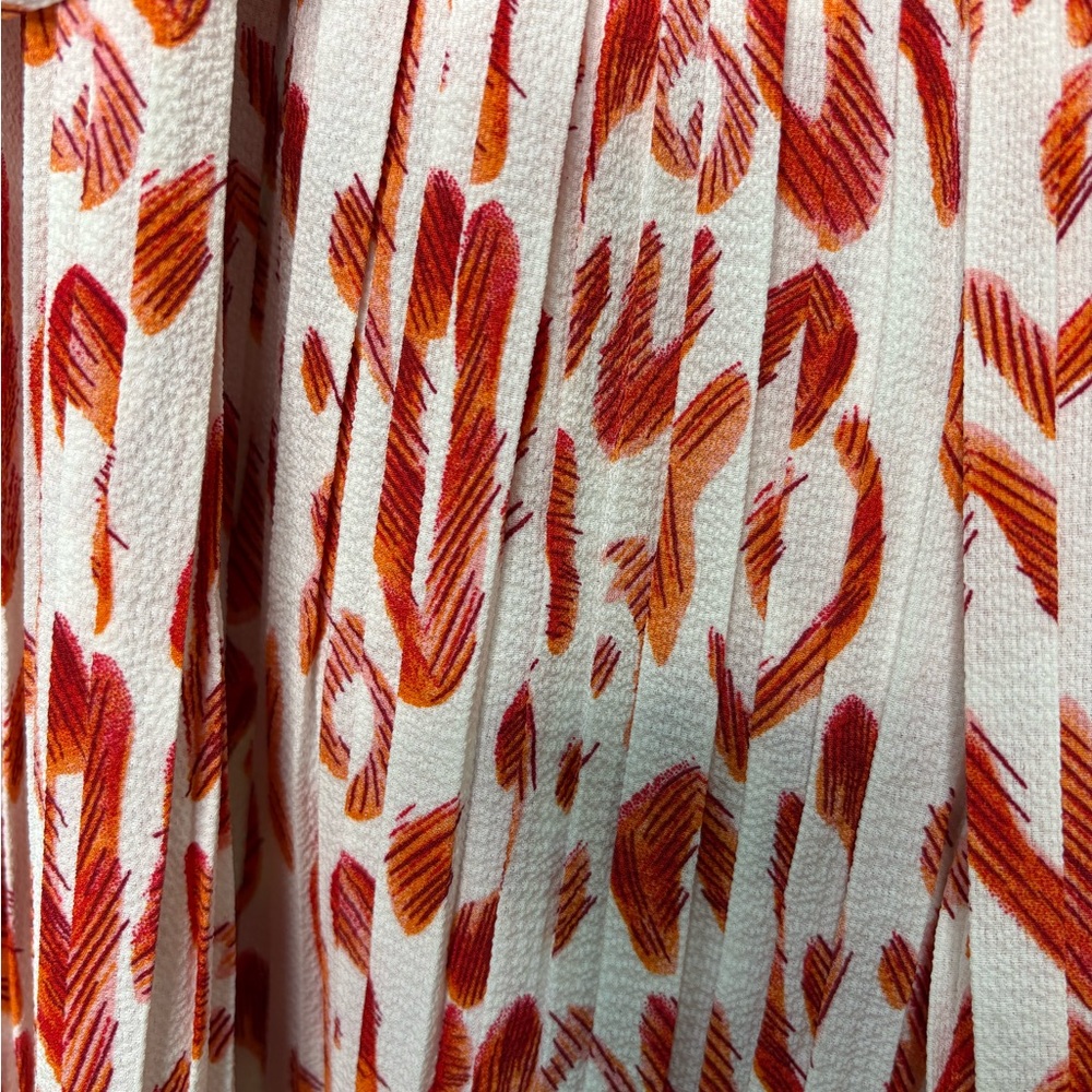 Stylish Red and White Patterned Pant - Picture 8 of 8